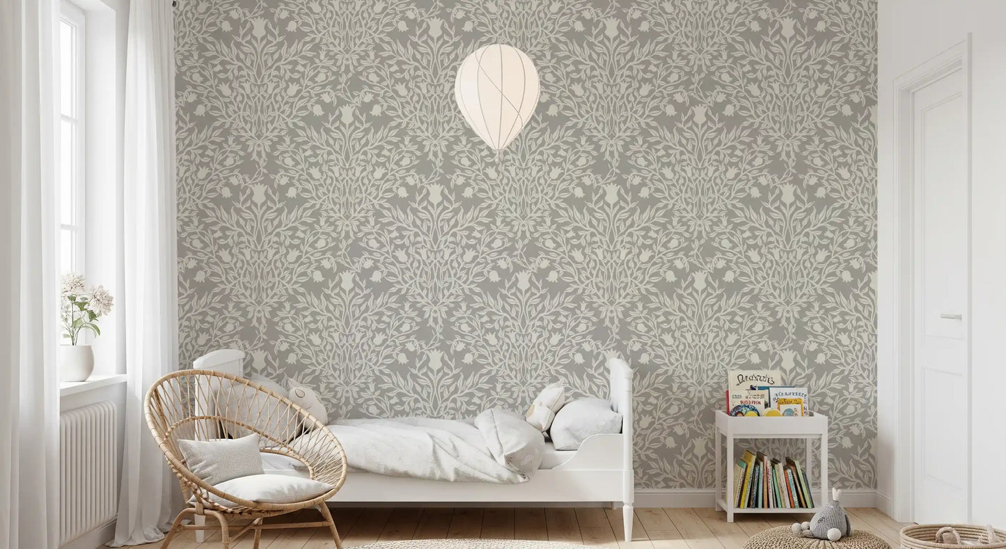 Heritage Damask Botanical Wallpaper⁠