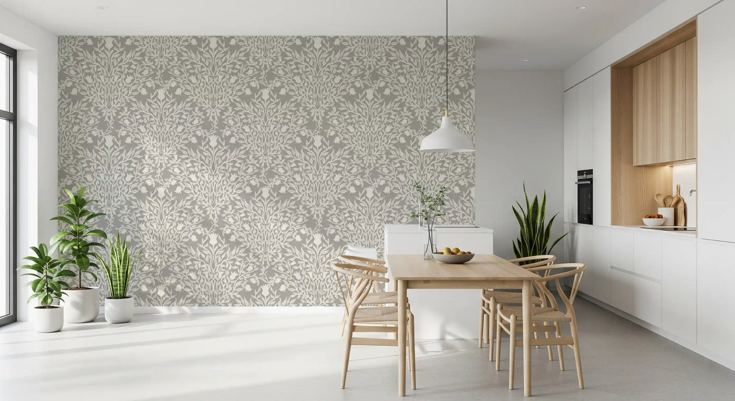 Heritage Damask Botanical Wallpaper⁠