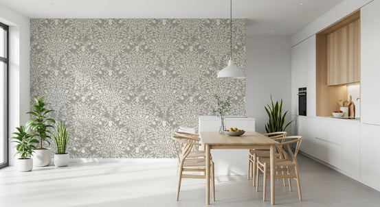 Heritage Damask Botanical Wallpaper⁠