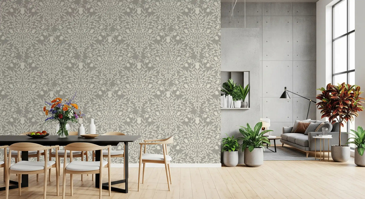 Heritage Damask Botanical Wallpaper⁠