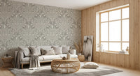 Heritage Damask Botanical Wallpaper⁠