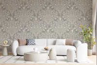 Heritage Damask Botanical Wallpaper⁠