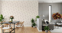 Minimalist Tulip Brushstroke Pattern Wallpaper⁠