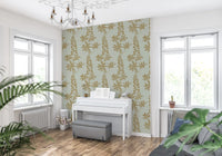 Vintage Botanical Lupine Sketch Wallpaper⁠