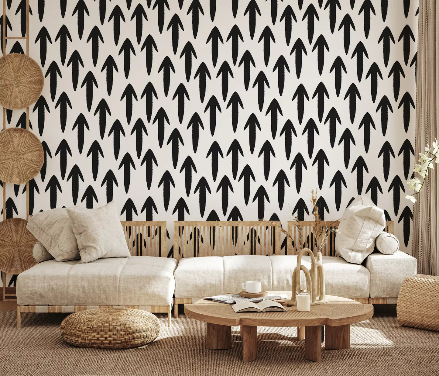 Graphic Arrow Pattern Wallpaper⁠