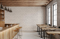 Minimalist Botanical Damask Wallpaper⁠