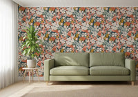 Botanical Garden Harvest Pattern Wallpaper⁠
