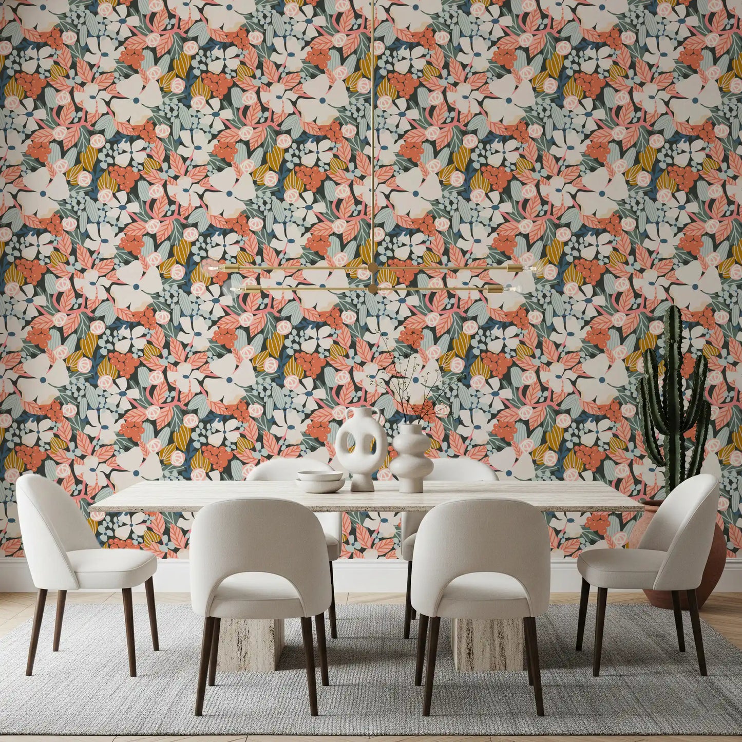 Botanical Garden Harvest Pattern Wallpaper⁠