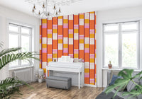 Retro Vertical Block Stripe Wallpaper⁠