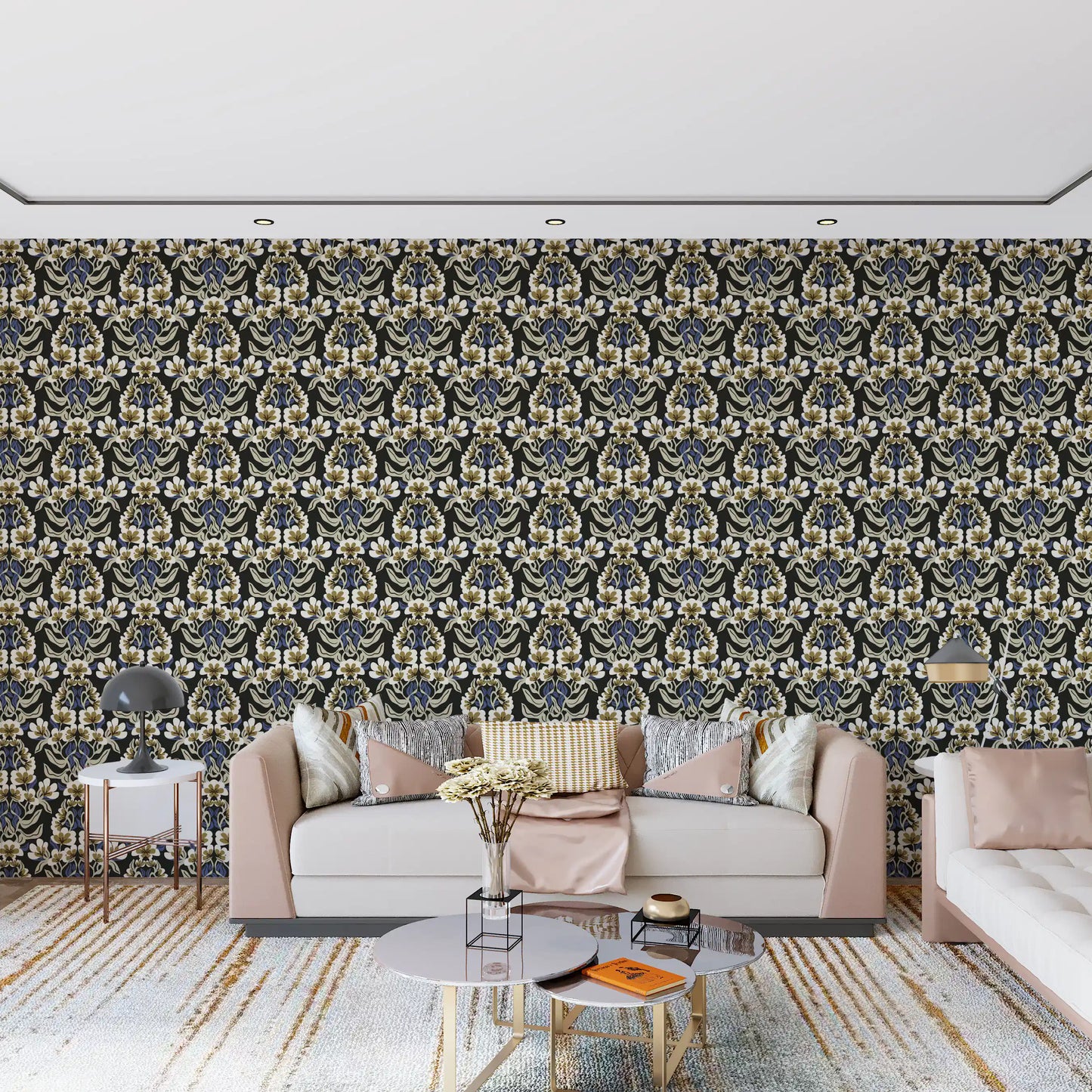 Botanische Heritage-Trellis-Tapete