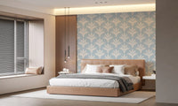 Abstract Fan Leaf Pattern Wallpaper⁠