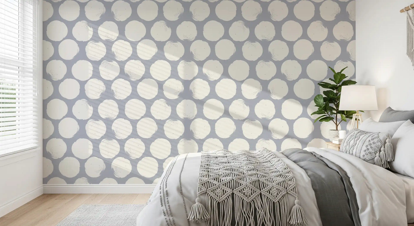 Minimalist Soft Dot Motif Wallpaper⁠
