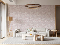 Minimalistisk tapet med blushfarvet blomstermotiv
