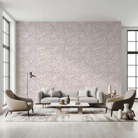 Minimalistisk tapet med blushfarvet blomstermotiv
