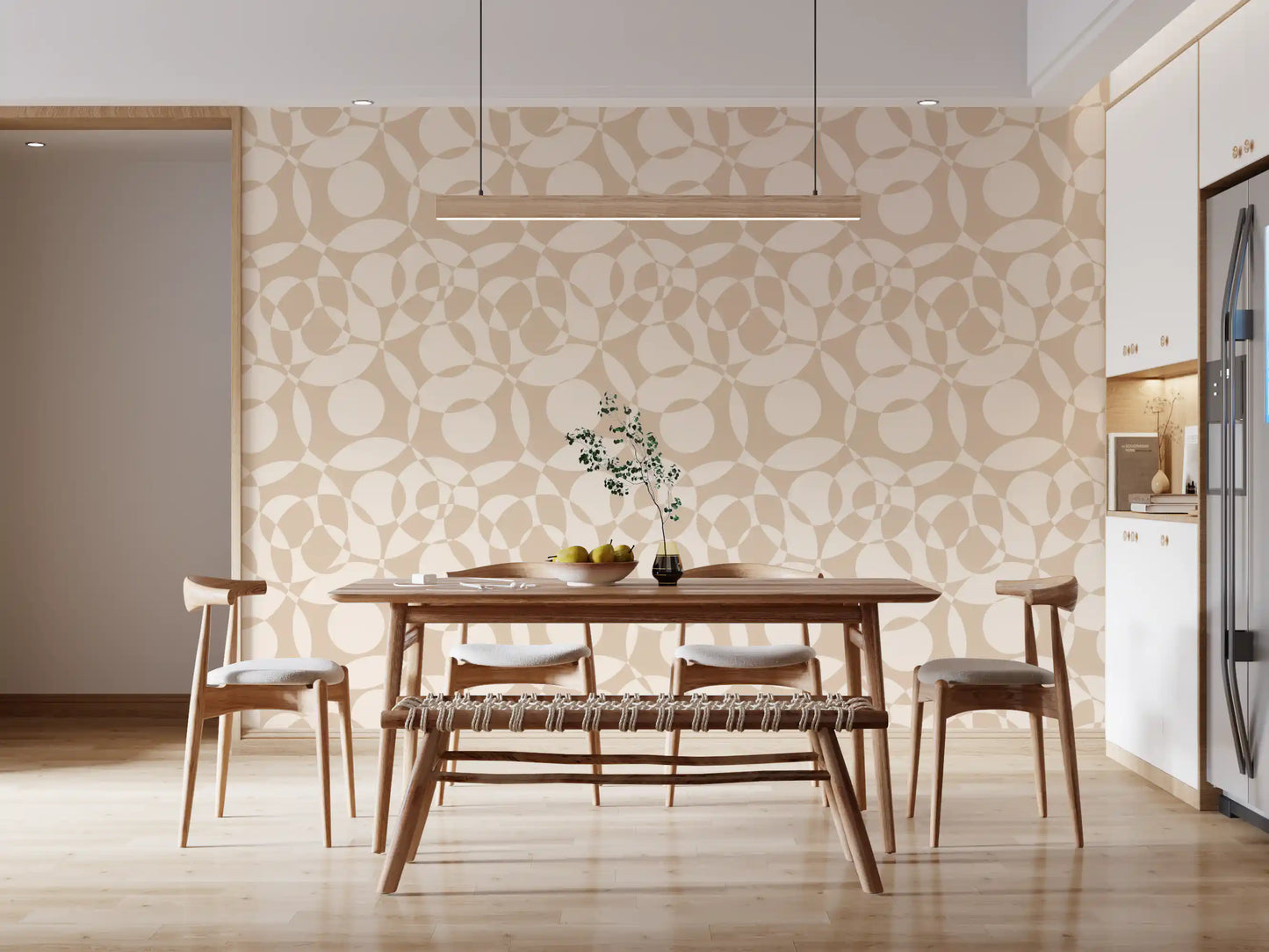 Soft Neutral Interplay Wallpaper⁠