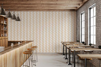 Abstract Cream Diagonal Flow Wallpaper⁠