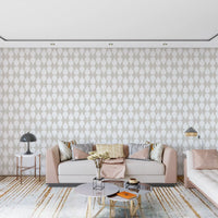 Minimalist Soft Geometric Curve Pattern Wallpaper⁠