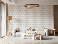 Minimalist Soft Geometric Curve Pattern Wallpaper⁠