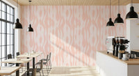 Minimalist Blush Flowing Lines Wallpaper⁠
