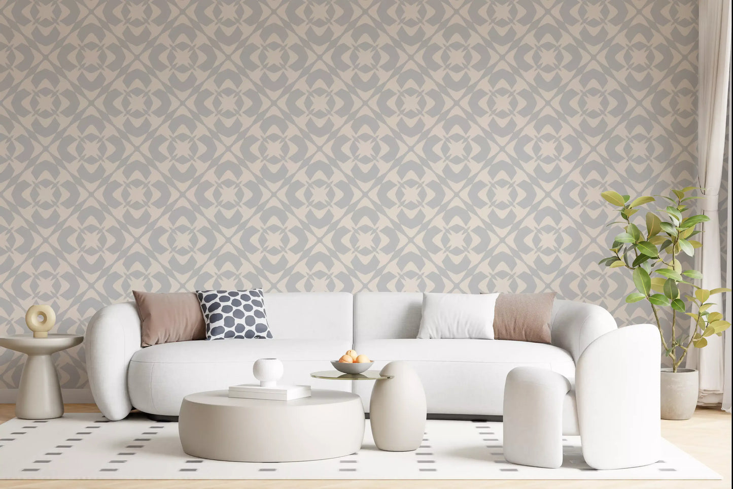 Abstract Geometric Lattice Art Wallpaper⁠