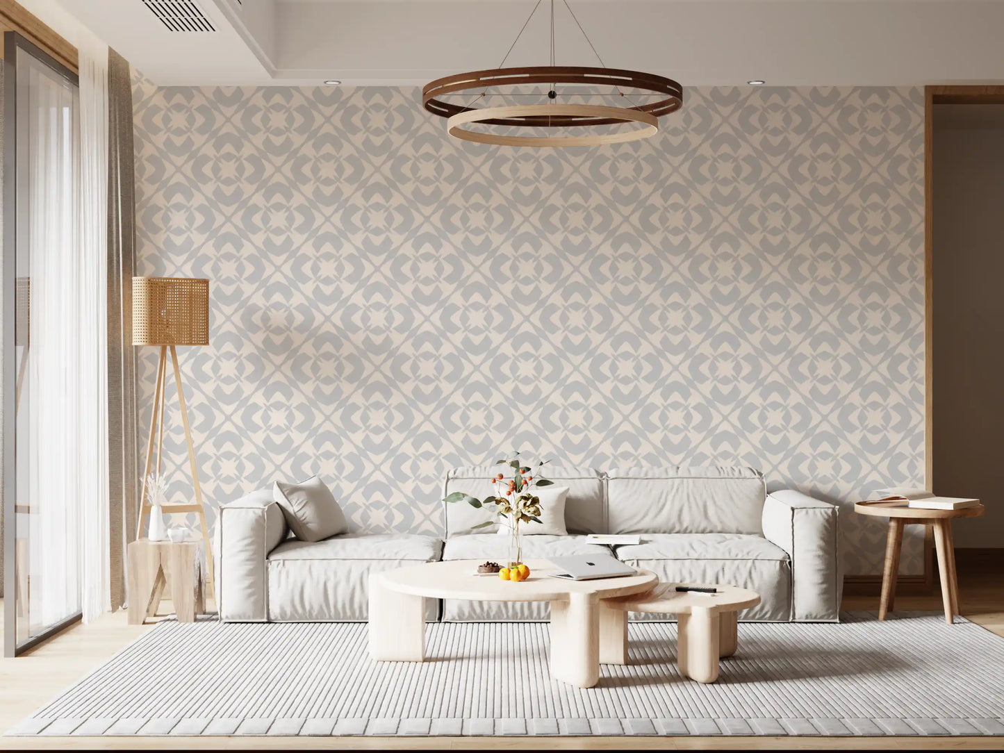 Abstract Geometric Lattice Art Wallpaper⁠