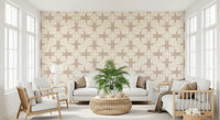 Geometric Intersection Cream Wallpaper⁠