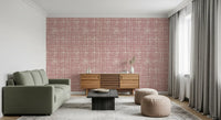 Papier peint texturé Blush Grid peint à la main