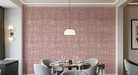 Papier peint texturé Blush Grid peint à la main