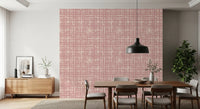 Papier peint texturé Blush Grid peint à la main