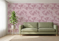 Tapetenmotiv „Botanische Silhouette in Blush“
