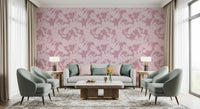 Tapetenmotiv „Botanische Silhouette in Blush“
