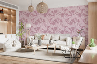Tapetenmotiv „Botanische Silhouette in Blush“