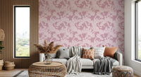 Tapetenmotiv „Botanische Silhouette in Blush“