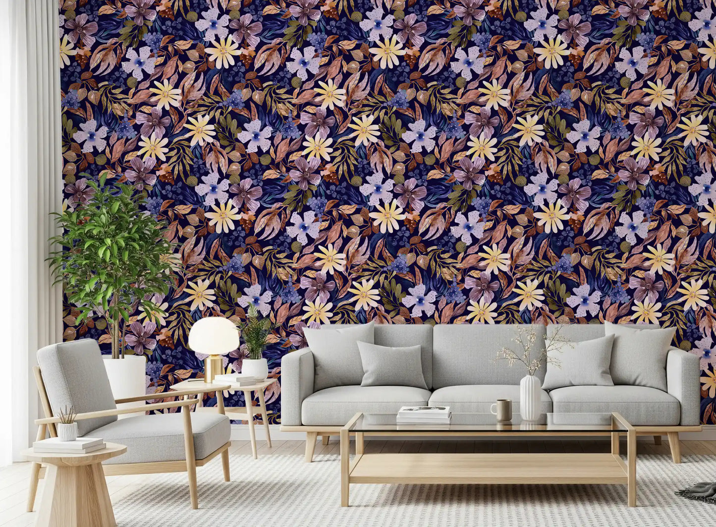 Vintage Garden Impressionism Wallpaper⁠