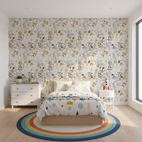 Soft Watercolor Meadow Botanical Wallpaper⁠