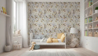 Soft Watercolor Meadow Botanical Wallpaper⁠