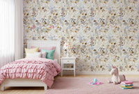 Soft Watercolor Meadow Botanical Wallpaper⁠