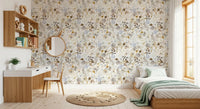 Soft Watercolor Meadow Botanical Wallpaper⁠