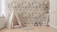 Soft Watercolor Meadow Botanical Wallpaper⁠