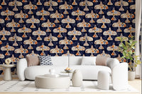 Enchanted Bird Garden Motif Wallpaper⁠