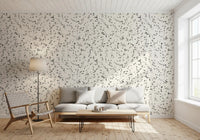 Contemporary Ink Drip Motif Wallpaper⁠
