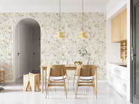 Ethereal Meadow Wildflower Sketch Wallpaper⁠