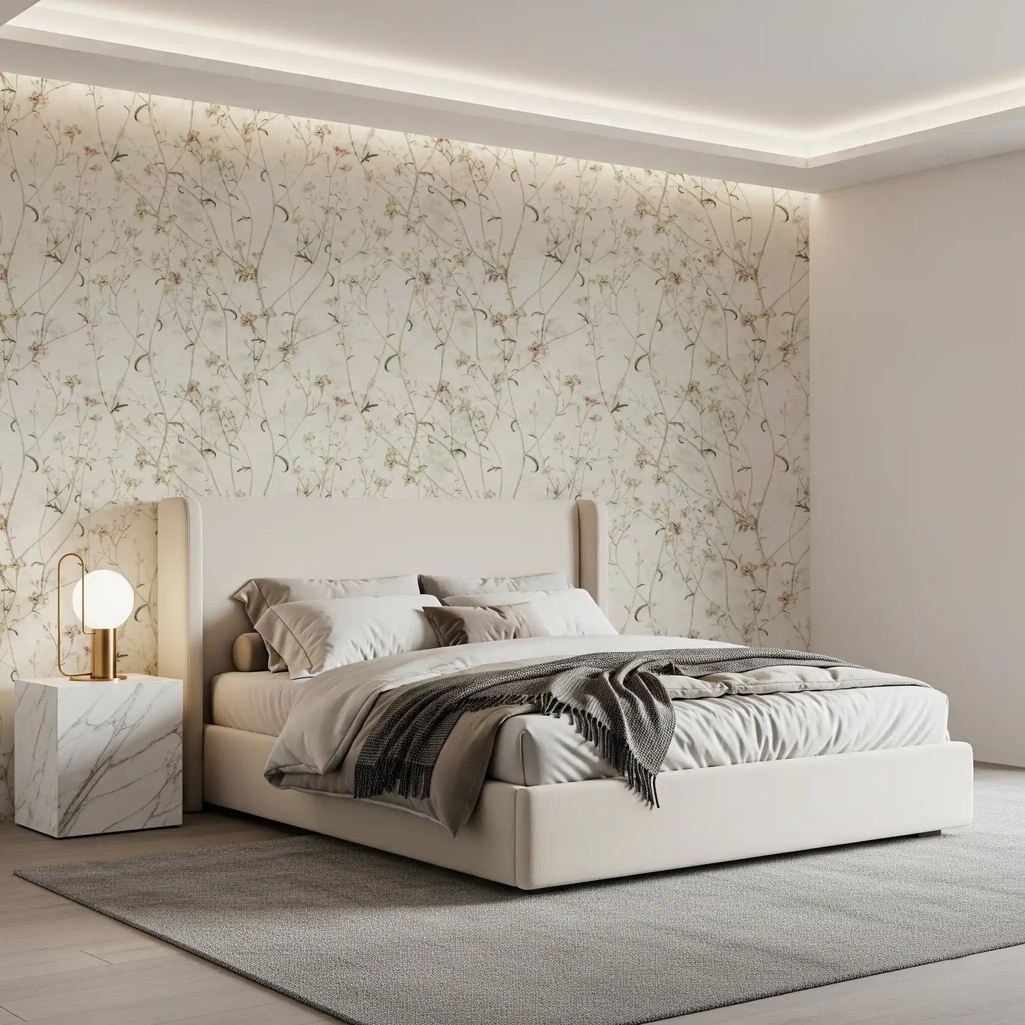 Ethereal Meadow Wildflower Sketch Wallpaper⁠