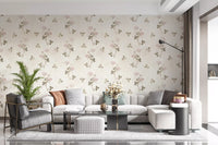Vintage Clover Botanical Illustration Wallpaper⁠
