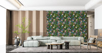 Tapet med blomster fra en fortryllet have