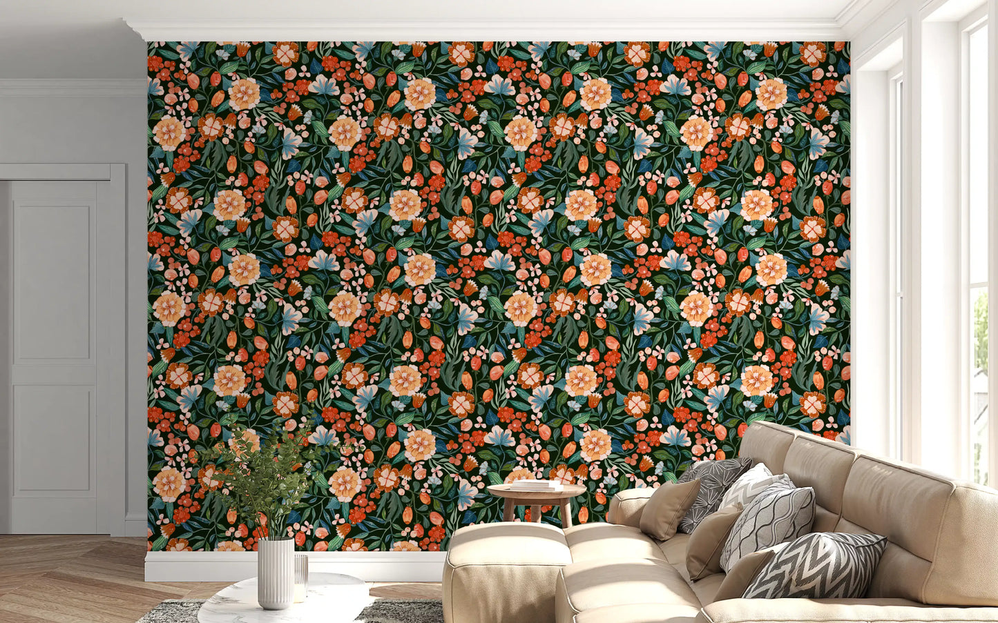 Enchanted Garden Foliage Wallpaper⁠
