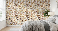 Autumn Meadow Botanical Sketch Wallpaper⁠
