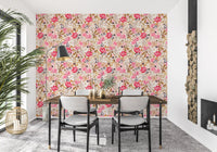 Moderne verspielte Beeren-Garten-Tapete