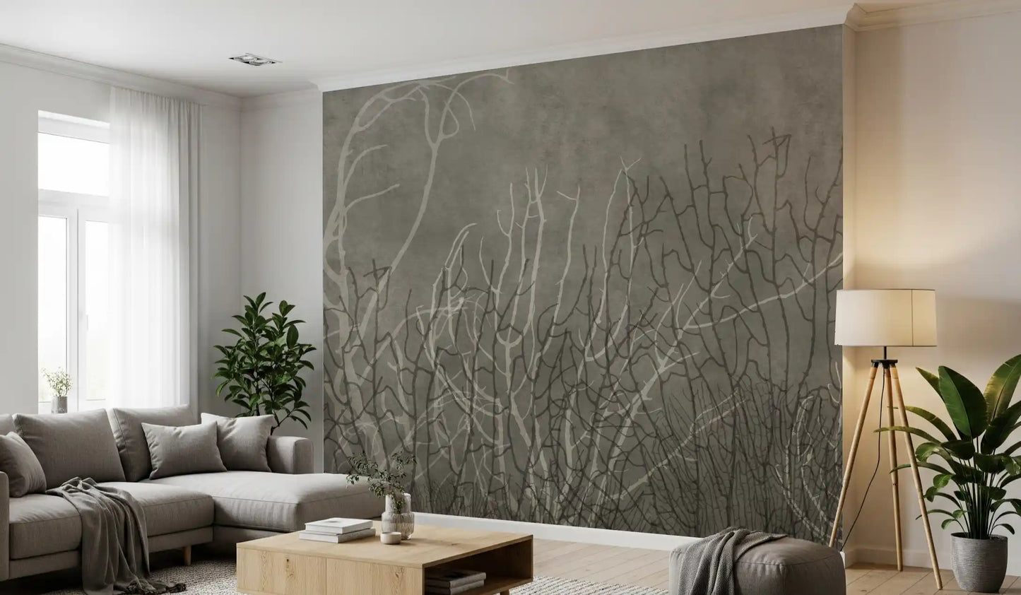 Sea Fans - Greige Wall Mural