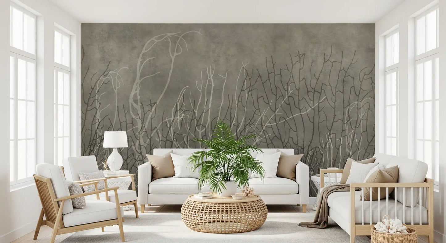 Sea Fans - Greige Wall Mural